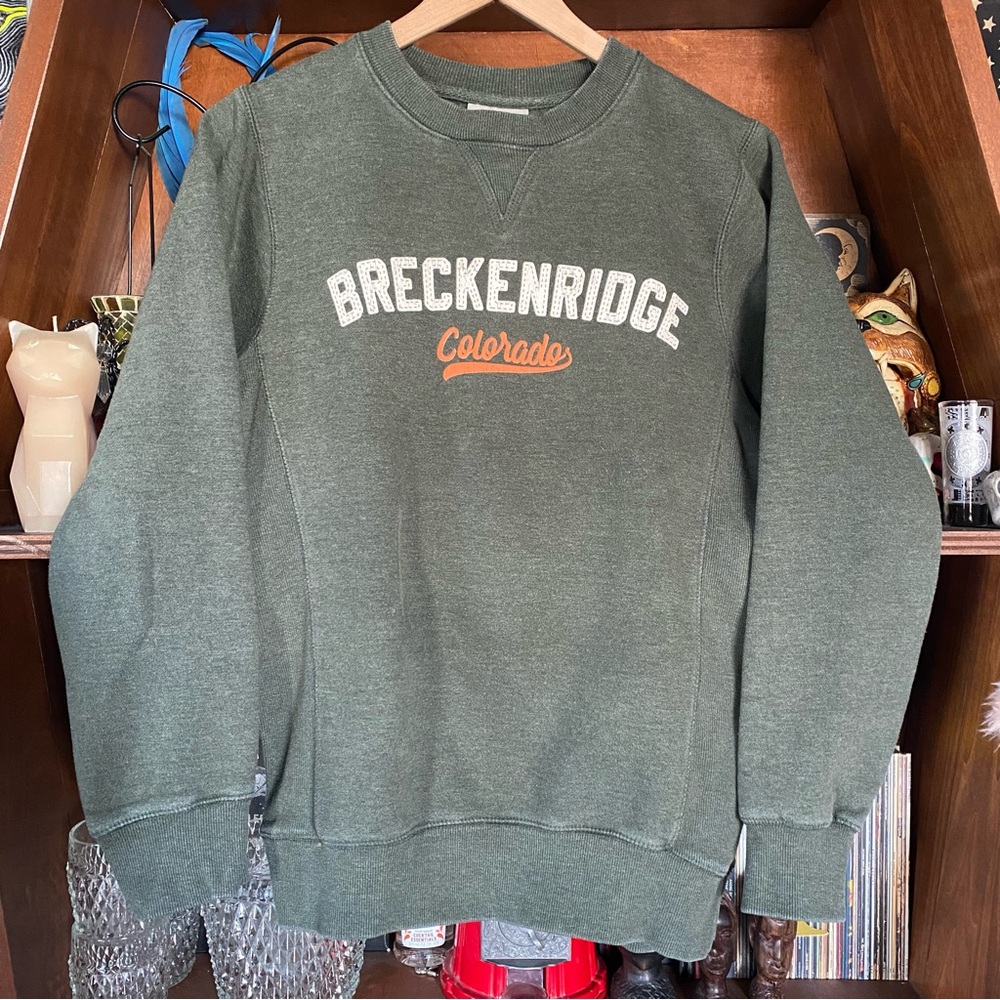 Breckenridge Colorado Green Men's Sweater - Men’s XS